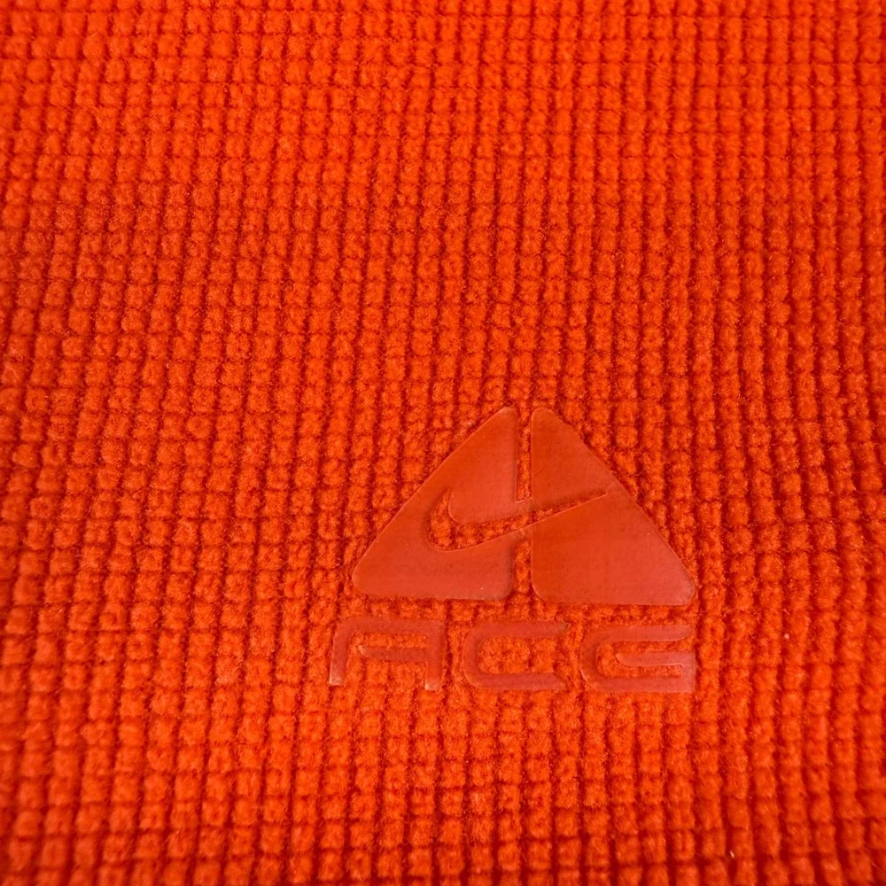Nike ACG Mens XL Orange Pullover‎ 1/4 Zip Long Sleeve Athletic Shirt